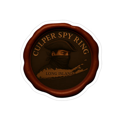 Transparent Culper Spy Ring Stickers, (1pc)