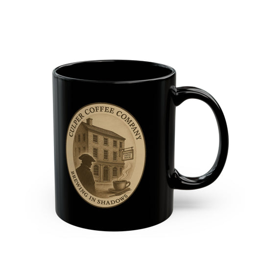 Brewing In Shadows Black Mug (11oz)